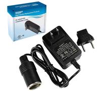 HQRP Adattatore AC/DC 110-240V AC a 12V DC 2A per Autoradio MP3 Bluetooth FM