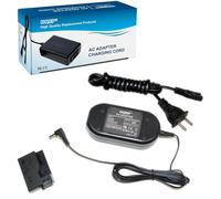 HQRP Adattatore AC + Dc Connettore Per Canon EOS 550D 600D, Kiss X4 X5,Rebel T4i