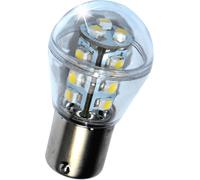 HQRP Auto Raffreddamento Bianco BA15S 1156 Barca Rv 12V SMD LED Luce Vetro Bulbo