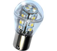 HQRP Auto Raffreddamento Bianco BA15S 1156 Barca Rv 12V SMD LED Luce Vetro Bulbo