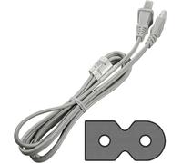 HQRP Bianco AC Potenza Cavo per Singer 7463 7464 7466 7467 7469 7470 8090 8763