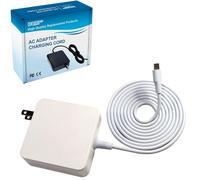 HQRP Bianco Usb-C Caricabatterie Adattatore AC per Samsung S10 S10e S9 S8 Plus 8