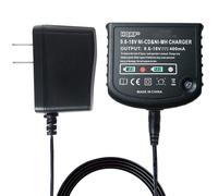 HQRP Caricabatterie Per Black & Decker Ni-CD Ni-MH 9.6V 18V Max 400mA
