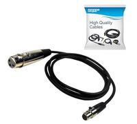 HQRP Cavo adattatore per microfono da mini connettore a 4 pin (TA4F) a XLR(F), ricambio per Shure WA310, compatibile con sistemi wireless digitali Shure PGX-D, GLX-D, QLX-D, ULX-D