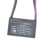 HQRP Condensatore 4.5uf+6uf+6uf 5-Wire CBB61 per Porto Breeze Soffitto Ventola