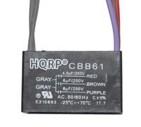 HQRP Condensatore Motore CBB61 4.5uf+6uf+8uf 5-Wire per Harbor Breeze Soffitto