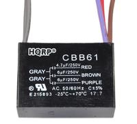 HQRP Condensatore Motore CBB61 4.7uf+6uf+6uf 5-Wire per Harbor Breeze Soffitto