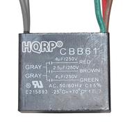 HQRP Condensatore Motore CBB61 4uf+2.5uf+4uf 5-Wire per Harbor Breeze Soffitto