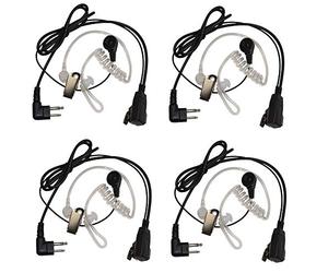 HQRP Confezione da 4 auricolari a 2 pin con auricolare e microfono, compatibili con dispositivi radio Bearcom BC10 / BC20 / BC90 / BC95 / BC120 / BC130 / Black Box / Black Box Plus