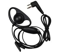 HQRP D Forma Auricolare Cuffie Per Bearcom BC10 BC20 BC90 BC120 BC130 Nero Box