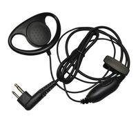 HQRP D Forma Auricolare Hands Free Headset Ptt Microfono per Motorola Radio