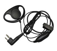 HQRP D Forma Auricolare Hands Free Headset Ptt Microfono per Motorola Radio