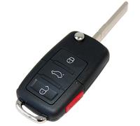 HQRP Flip Chiave Portachiavi Cover Remoto Custodia per Volkswagen Mk4 MK5 Typ 1J