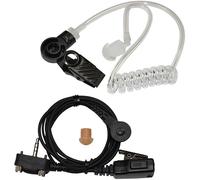 hqrp Auricolare Hands-Free Tubo Acustico con PTT Mic per Vertex Serie