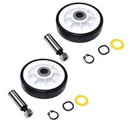 HQRP - Kit di supporto per tamburo per asciugatrice, ruota e asse di ricambio, compatibile con Maytag 303373K WP12001541 12001541 AP4008534 312948 parti + HQRP Coaster