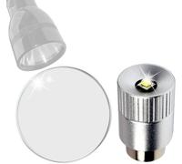 HQRP Kit: Vetro Lente E 300Lm 3W LED Lampadina per Maglite 3-D Cella Luminose