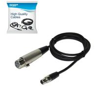 HQRP Microfono Adattatore Cavo Per Shure SLX1 T1 T1G U1 UC1 Uhf-R ULX1 Ulx-D UT1