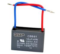 HQRP Motore Soffitto Ventola Condensatore 12uF 2-Wire CBB61 Ricambio (1x O 2x)