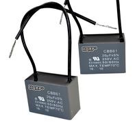 HQRP Motore Soffitto Ventola Condensatore 20uF 2-Wire 250V CBB61 Ricambio (1x O