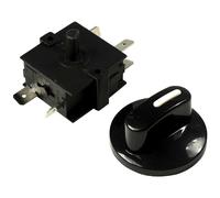 HQRP Resistente Rotante Interruttore 4-Position 3-Speed 120-250V 15A Fan Cambio