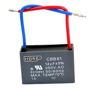 HQRP Ricambio Condensatore Motore per Hampton Bay Soffitto Fan 12uF 2-Wire CBB61