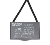 HQRP Ricambio Condensatore Motore per Hampton Bay Soffitto Ventola CBB61 2.5uf