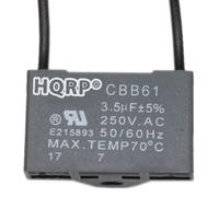 HQRP Ricambio Condensatore per Harbor Breeze Soffitto Ventola CBB61 3.5uf 2-Wire