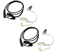 HQRP Set: 2PCS 2-Pin Esterna Orecchio Loop Mani Libere Per Cobra Serie Radio