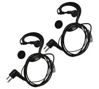 HQRP Set: 2x 2Pin Esterna Orecchio Loop Mani Libere per Motorola Serie Radio