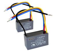 HQRP Soffitto Ventola Condensatore 3uF+3.5uF+6uF 4-Wire CBB61 Ricambio (1x O