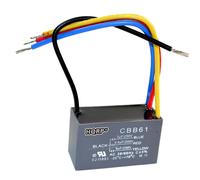 HQRP Soffitto Ventola Condensatore 3uF+3.5uF+6uF 4-Wire CBB61 Ricambio (1x O