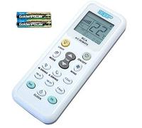 HQRP Telecomando per condizionatori d'aria Mitsubishi, Toshiba, Hitachi, Fujitsu, Hyundai, Panasonic, Diy, Daewoo, LG, Sharp, Samsung, Electrolux, Sanyo, Amcor, Carrier ed altri