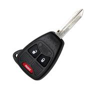 HQRP Uncut Lama Vuoto Chiave Remoto Cover Custodia Per Jeep Wrangler 2006-2012