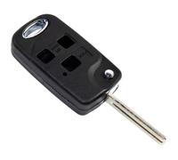 HQRP Upgrade 3But Remoto Flip Pieghevole Chiave Fob Cover Custodia Keyless Entry