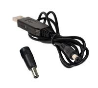 HQRP USB A Dc 9V Gradino Cavo Per Radio,senza Fili Altoparlante,Amplificatore