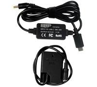 HQRP Usb-C Dc Convertitore per Nikon Fotocamera Digitale, EP-5A EN-EL14 AC Cavo