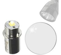 HQRP Vetro Lente E 3W LED Lampadina per Maglite 3-4-5-6 D/C Cella Torcia