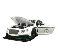 HQRTYBI 1:24 Per Continental GT3 Lega Rally Car Model Porte possono aprire acusto-ottica Fine Lavorazione (Bianco)