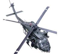 HQRTYBI Per: 1:72 1:48 elicottero armato militare da combattimento jet schiantato modello in lega da collezione regalo decorazione domestica (da 1 a 72)