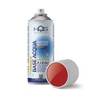 HQS Bomboletta di Vernice Spray 400ml Base Acqua Colori Ral (Ral 3000 Rosso Fuoco)