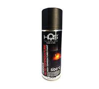 HQS Bomboletta di Vernice Spray Alte Temperature Nero Opaco 400 ml