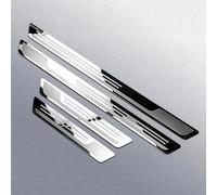 HQSDQYT 4 Pezzi Inossidabile per Auto Battitacco per Renault Captur 2 Hybrid E-Tech 2020-2024, Piastra di Protezione Soglia della Portiera Esterna in Acciaio