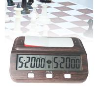HQT101w Orologio per scacchi in plastica Go Timer per scacchi (venatura del legn