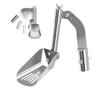 Hqunjikp Attrezzi per la pulizia delle grondaie, per rimuovere foglie e detriti dal tetto, accessorio leggero per la manutenzione del drenaggio per fossa, giardino, ville, case a schiera