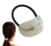 Hqunjikp Elastici per capelli | Corda per capelli ovale geometrica per coda di cavallo | Strumento per acconciature con design geometrico ovale per appuntamenti, serate, uso quotidiano, feste