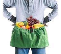 Hqunjikp Grembiule da giardinaggio con tasche, borsa regolabile in tela per foraggiamento frutta, ad alta resistenza, per giardinaggio, strumento di raccolta, borsa per moglie, donna, papà, fidanzata
