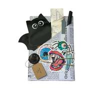 Hqunjikp Halloween Date with a Book - Halloween Blind Date Adventure Book - Biglietto di apprezzamento fatto a mano per insegnante della biblioteca per, calza della Befana, topo di