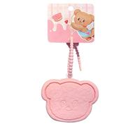 Hqunjikp Piccola borsa per il cambiamento - Sacchetto in silicone a forma di animale, portamonete a forma di anime, portachiavi con cerniera per cambiamenti, orecchini, anelli, rosa, Refer to