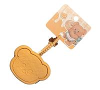Hqunjikp Piccola borsa per il cambiamento - Sacchetto in silicone a forma di animale, portamonete a forma di anime, portachiavi con cerniera per cambiamenti, orecchini, anelli, Marrone, Refer