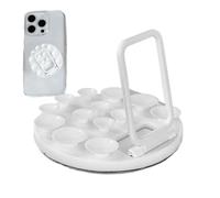 Hqunjikp Supporto a in silicone, supporto per telefono cellulare in silicone, antiscivolo, supporto elettronico per cruscotto, console centrale e uffici
